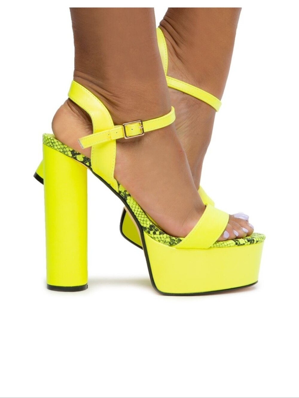 Women's Fashion Nova Yellow block heel